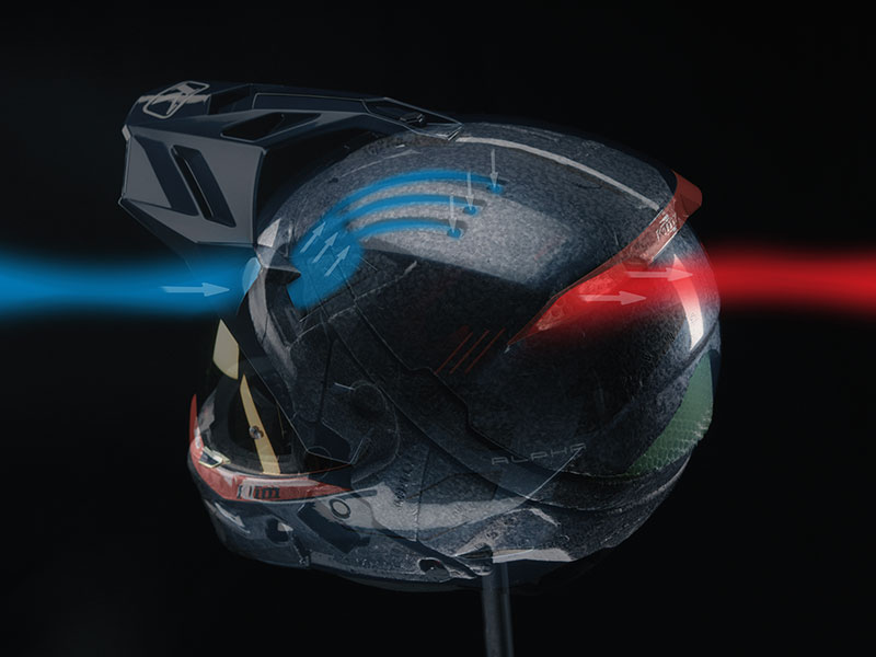 Klim Alpha X1 Koroyd venting airflow
